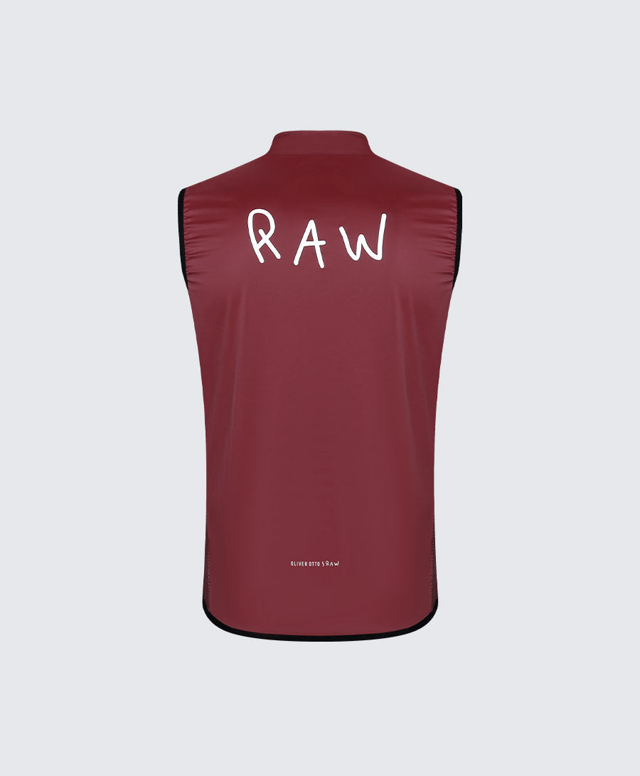 RAW Burgundy Vest