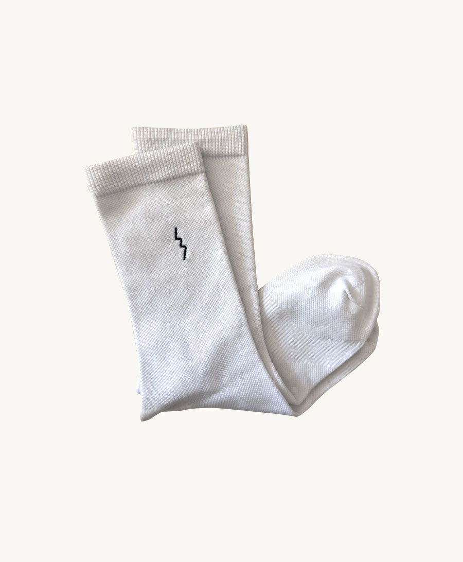 Raw White Socks