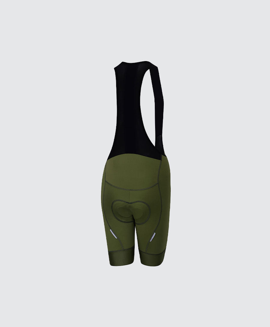 Green Moss Women Pro Bib Shorts